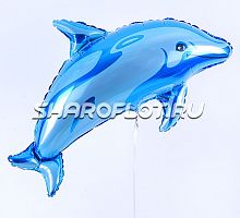 Шар Дельфин (голубой) 90см