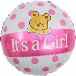 Шар круг &amp;quot;За девочку&amp;quot;