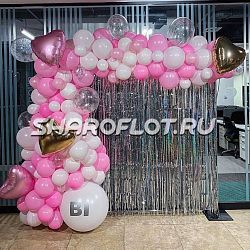 Фотозона Розовая любовь