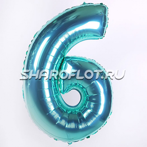 Шар Цифра 6 Тиффани 85см Шар Цифра 6 Тиффани 85см