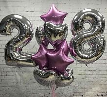 Композиция шаров с цифрой №118