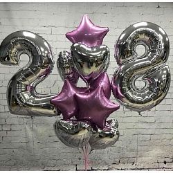 Композиция шаров с цифрой №118