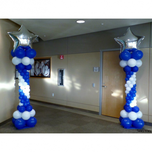 Колонна из шаров со звездой