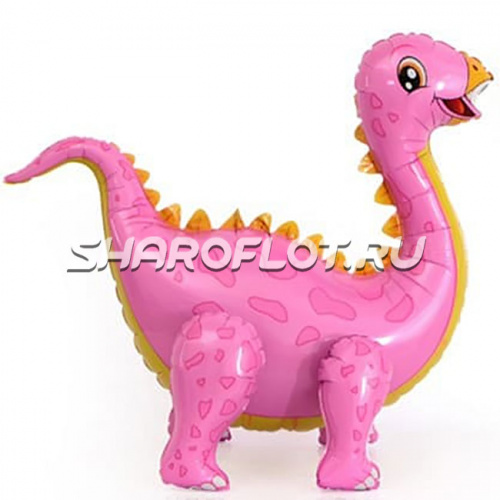 Ходячий шар Стегозавр (розовый)
