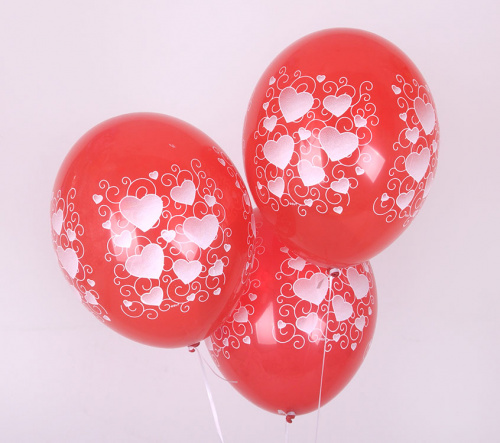 Шары с Плетеными Сердцами 30см