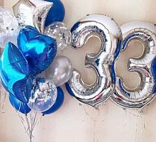 Композиция шаров с цифрой №105