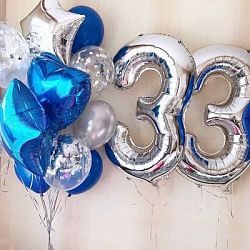 Композиция шаров с цифрой №105