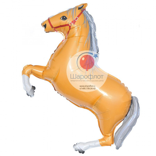 Шар Лошадь (оранжевая) 80см