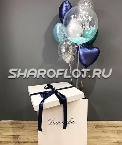 Коробка сюрприз шары
