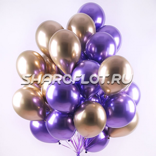 Облако шаров Хром 30см