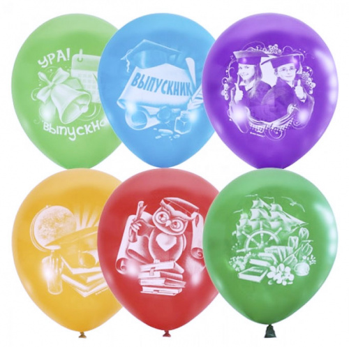 Шары на Выпускной До свидания Школа 30см фото 2