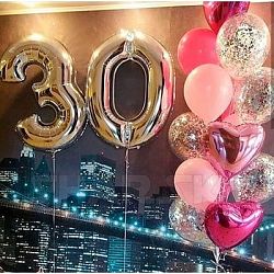 Композиция шаров с цифрой №135