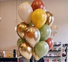 Шарики в осенних тонах 30см