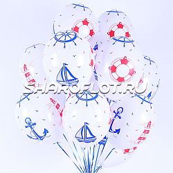Шары Морская тематика, 30см