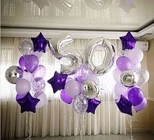 Композиция шаров с цифрой №138