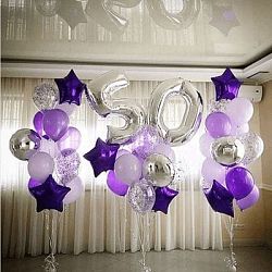 Композиция шаров с цифрой №138