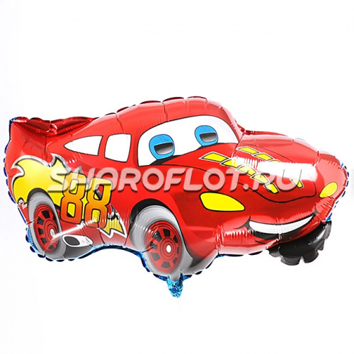 Шар Машина спортивная (красная) 75см