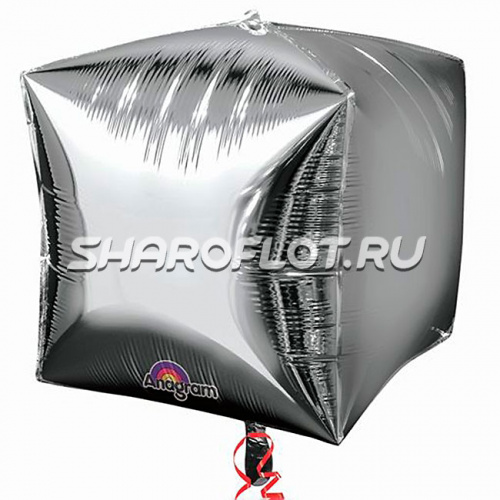 Шар Куб Серебро 41см