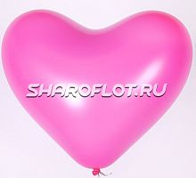 Шар Сердце Фуксия 30см