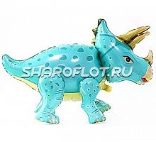 Ходячий шар Трицератопс (голубой)