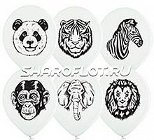Шары Дикие животные, 30см