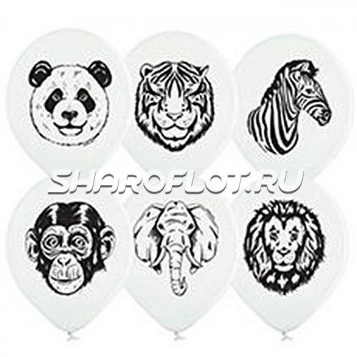 Шары Дикие животные, 30см