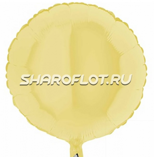 Шар Круг Макарунс Желтый 40см