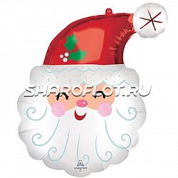 Шар Санта улыбающийся 60см