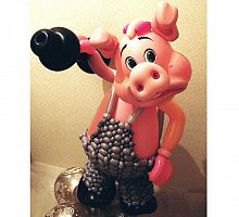 Фигура из шаров «Поросенок»