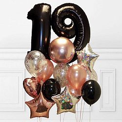 Композиция шаров с цифрой №031