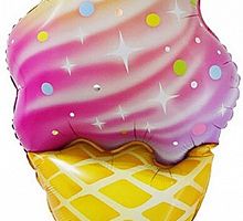 Мини-шар Мороженное Рожок 25см