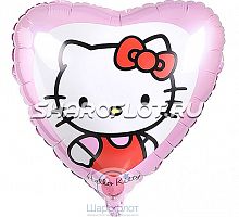 Шар Сердце Хелло Китти 40см