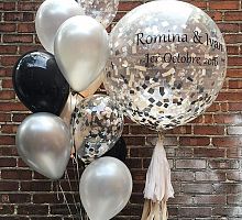 Композиция с большими шарами №1