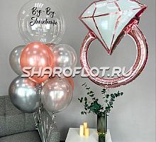 Стильный фонтан с кольцом