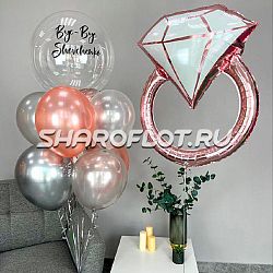 Стильный фонтан с кольцом