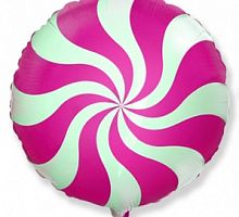 Шар Круг Леденец Фуксия 45см
