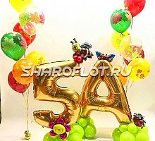 Композиция шаров для украшения класса к 1 сентября