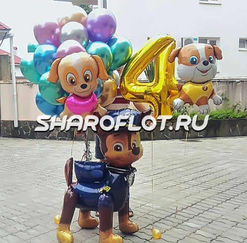 Шары на 4 года девочке на день рождения