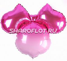 Шар Мини Маус Омбре (голова) 65см