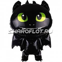 Шар Черный Дракон 75см