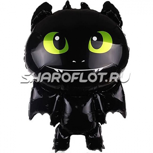 Шар Черный Дракон 75см