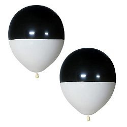 Латексный шар черно-белый 30см