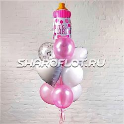 Фонтан шариков для девочки