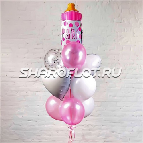 Фонтан шариков для девочки