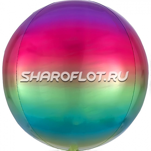 Шар Сфера Омбре Радуга 40см