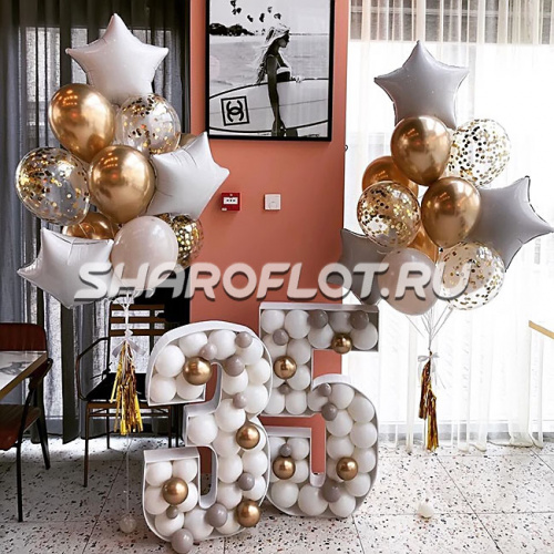 Аэромозайка из воздушных шаров