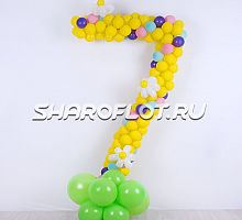 Цифра 7 из шаров