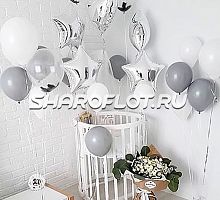 Нежное украшение на выписку из роддома