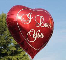 Сердце Красное I Love You 70см