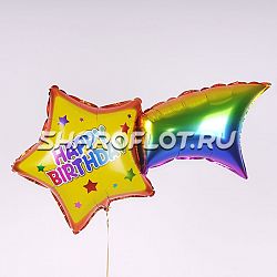 Шар Звезда на день рождения 70см